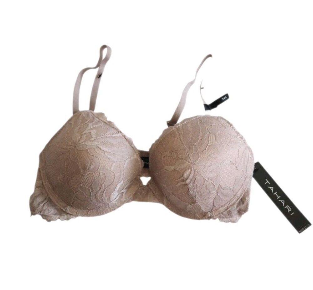 Tahari Adobe Rose Lace Underwire Bra New With Tags 34 C